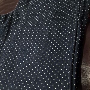 Ralph Lauren Navy and White Polka Dot Jeans